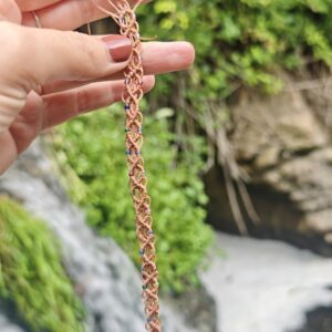 Pulsera Tobillera de Macramé con Adornos