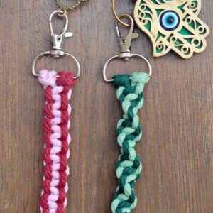 Llavero Artesanal de Macramé Personalizable
